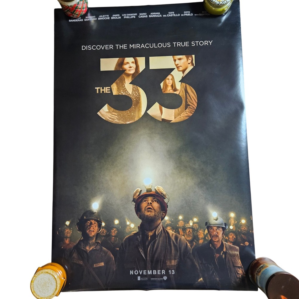 The 33 2015 Promo Movie Poster 27x40 Antonio Banderas Rodrigo Santoro J. Binoche